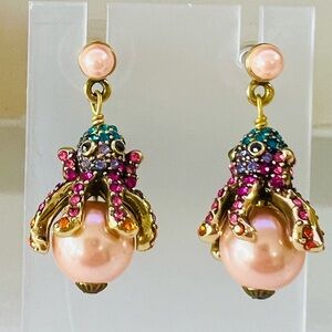 HEIDI DAUS 🆕 “Squidley Didley” Squid 🦑 Sea Creature post earrings pierced